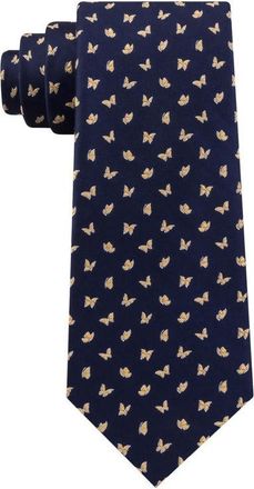 Tommy Hilfiger Mens Mini Butterfly Silk Tie Yellow Size Regular
