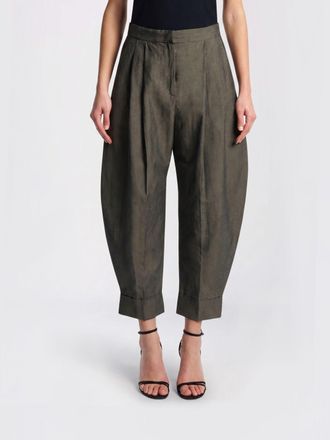 Pantaloni Torino Pantaloni cropped fit Pt Torino in cotone e lino