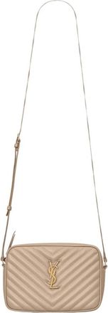 Saint Laurent Lou Camera Bag - Dames - Tassen - Beige - Maat: ONE Size Zijde