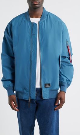 Alpha Industries L-2B Oversize Flight Jacket in Denim Blue at Nordstrom, Size Xx-Large