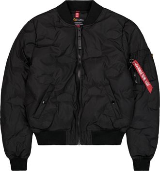 Alpha Industries Winterjacke ALPHA INDUSTRIES MA-1 Emb. Logo Puffer, Herren, Gr. XXL, schwarz, Obermaterial: 100% Polyester; Futter: 100% Polyester; F&uuml;llung: 100% Poly