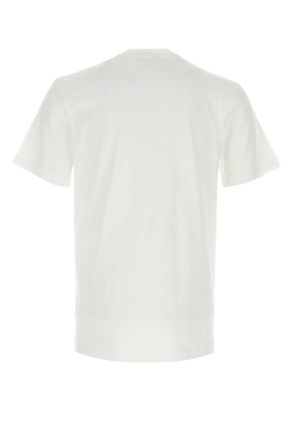 Moschino Mens White Cotton T-Shirt Fantasiabianco Exterior Exterior: T-shirts And Polos