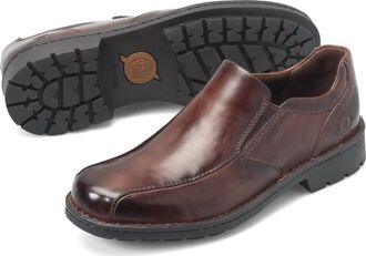 Born Mens Laken Slip On In Brown Bark