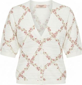 Twin-Set Knit Micro Cardigan