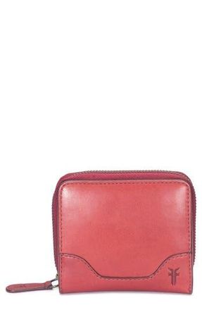 Frye Melissa Zip Around Leather Wallet in Burgundy at Nordstrom Rack