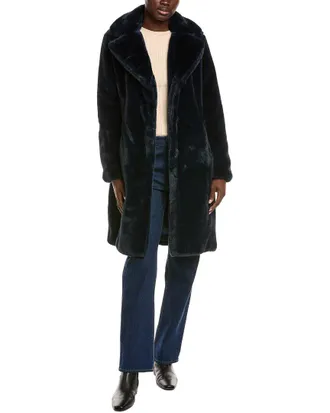 Via Spiga Single-Breasted Reefer Coat