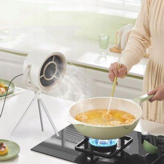 OEM Mini Campana Extractora - 3 Velocidades - Potente Succi&oacute;n De 1200 Pa - Funcionamiento Silencioso - Port&aacute;til Y Desmontable - Blanco Crema