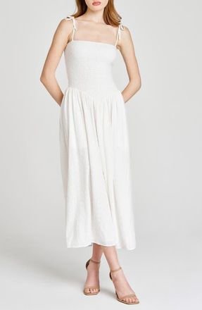 Wayf x Style by COCO! Melody Convertible Strapless Eyelet Dress in Ivory at Nordstrom, Size X-Large