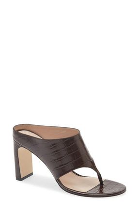 Stuart Weitzman Babette Thong Sandal in Walnut at Nordstrom, Size 7.5
