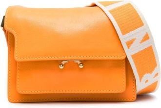 Marni tassen... Oranje - Dames - Schoudertassen - Oranje - ONE Size - Leer - Tassen