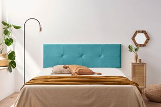 Moonia Cabecero Tapizado Altea Acualine 145x50x5 Cm - Turquesa - Moonia