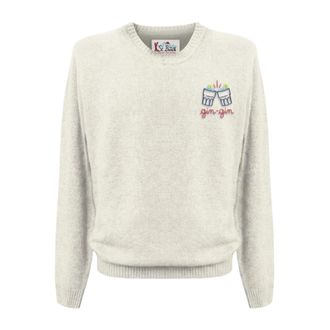 MC2 Saint Barth Heron Crewneck Sweater - Knitwear - Hombre - Beige - ONE SIZE