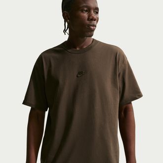 Nike Mens Nike Sportswear Premium Essentials T-Shirt in Brown | IH1121-212