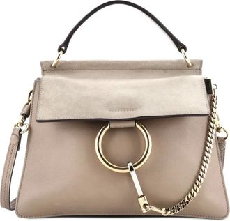 Chloé Faye Top Handle Bag Leather Small satchel - Beige