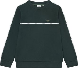 Lacoste Kids Sweatshirts, male, Green, 14 Y, Micro Taping Sweatshirt