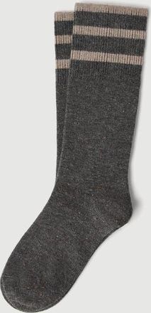 Brunello Cucinelli Sparkling cashmere knit socks in Dark Grey at Nordstrom, Size X-Small