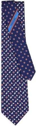 Ferragamo Blue Printed Tie
