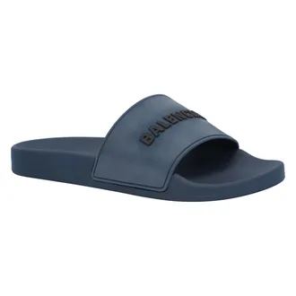 Balenciaga 3D Logo Rubberen Zwembad Slipper Sandalen