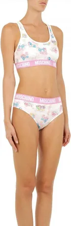 Moschino White Two-Piece Sleepwear My Little Pony Womens Bikini