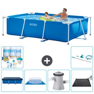 Intex Piscina Con Estructura Rectangular - 260x160x65 Cm - 7-piezas Scb97