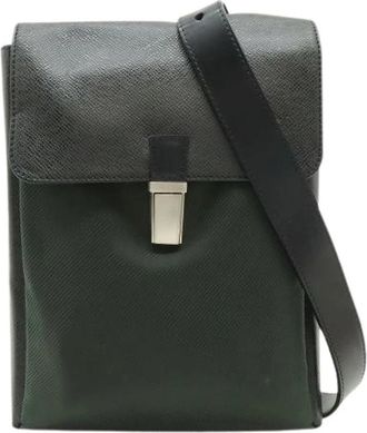 Louis Vuitton Pre-owned Taiga Saratov PM Schoudertas - Heren - Vintage Schoudertas - Groen - ONE Size - Leer - Vintage