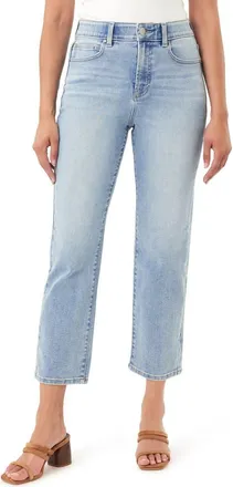 Curve Appeal Effortless 27-Inch High Rise Slim Straight Leg Jeans in Sloane at Nordstrom Rack, Size 16