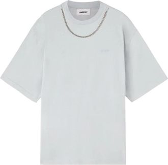 AMBUSH Ballchain T-Shirt - Heren - T-shirts - Blauw - M - Katoen - Tops