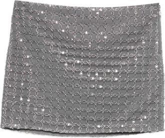 Rotate beaded mini skirt - Grijs