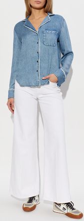 Rag & Bone Shirt With Print, Womens, Blue