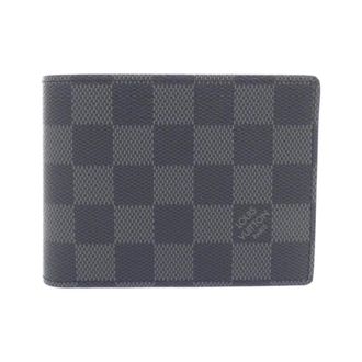 Louis Vuitton Dark Gray Graphite Coated Canvas Bill Wallet (Bi-Fold) (Pre-Owned)