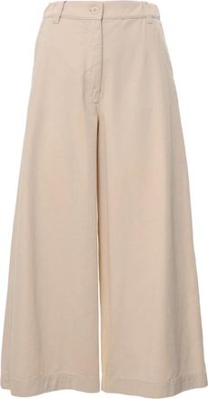 Max Mara Wide Trousers, female, Beige, Size: 2XS Disco Wide Trousers