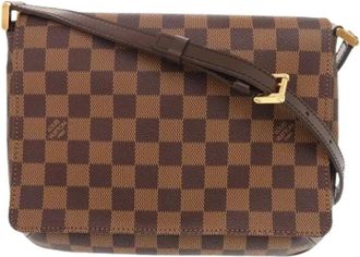 Louis Vuitton Pre-owned Canvas Crossbody Tas - Dames - Vintage Schoudertas - Bruin - ONE Size - Vintage