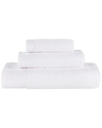 Superior Rayon Eco-Friendly Fluffy Soft Modern Solid 3Pc Towel Set