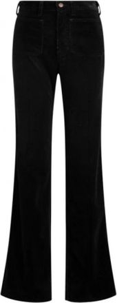 Polo Ralph Lauren Zwarte Corduroy Flare Jeans - Dames - Flared Jeans - Zwart - XS - Katoen - Jeans