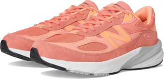 New Balance Unisex Adult Made in USA 990 V6 Sneakers, Sunrise/Purple, 12.5 Wide Women/11 Wide Men