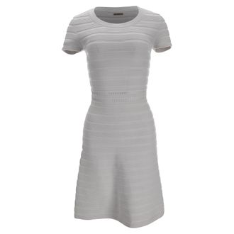 Michael Kors Michael Michael Kors bandagejurk tot op de knie in witte viscose