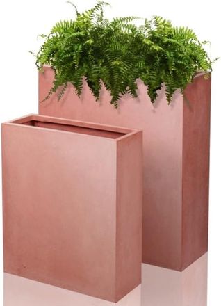 PRIMROSE Tall Fibrecotta Trough Planter in Terracotta 72 x 60 x 22cm