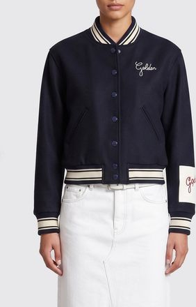 Golden Goose Bomber in lana vergine con logo
