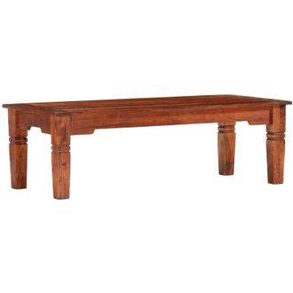 vidaXL Mesa De Centro De Madera Maciza De Acacia 110x50x35 Cm Vidaxl