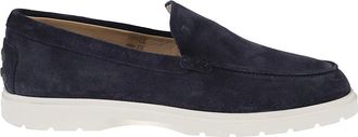 Tod's Slipper Loafers - Heren - Loafers - Blauw - 44 EU - Leer - Schoenen