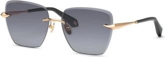 Roberto Cavalli Src 151M 0300 Zonnebril - Dames - Zonnebrillen - Geel - 61 MM - Accessoires