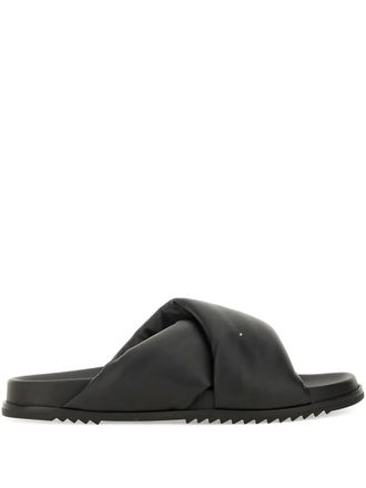 Rick Owens レザーミュール サンダル ブラック 41サイズ RICK OWENS(リックオウエンス) サンダル・ミュール(レディース