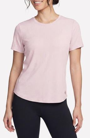 Skechers GoWalk Luxe Rib T-Shirt in Pink Sugar at Nordstrom Rack, Size X-Large