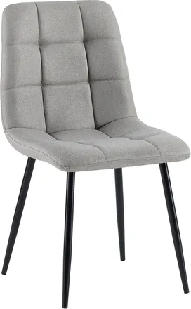 Clp Silla De Comedor Antibes De Tela Gris Claro