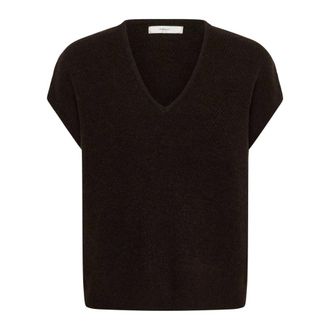 Inwear Tallyiw Monika V-neck - Dames - Truien - Bruin - Maat: XL Wol