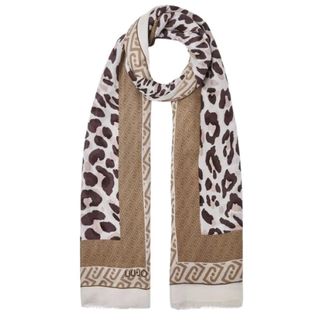 Liu Jo Scarves, female, Beige, Size: ONE SIZE Stola Portalogo Animal
