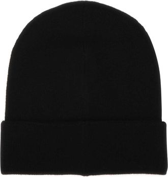 Alexander McQueen Mens Cashmere Beanie Black