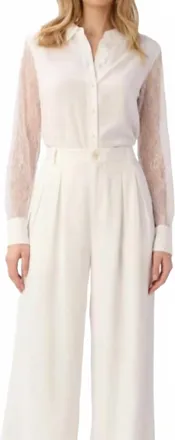 Cami NYC Chelsey Chiffon Blouse In White