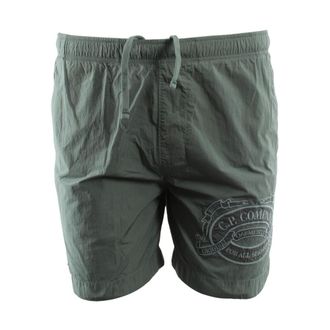 C.P. Company Stretch Piquet Swim Shorts - male - C.P. Company - Beachwear - Green - XL - Swimwear