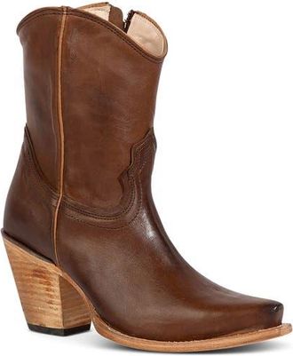 Freebird by Steven Firebird Leather Bootie in Brown at Nordstrom, Size 11